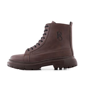 نیم بوت چرم مصنوعی مردانه قهوه ای bershka زیپ دار کد 48973 (پرداخت درب منزل / ارسال رایگان یا تخفیف برای پرداخت کارت به کارت)