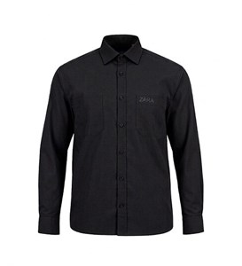 پیراهن کتان مردانه آستین بلند ساده مشکی Zara کد 49800 (پرداخت درب منزل / ارسال رایگان یا تخفیف برای پرداخت کارت به کارت)
