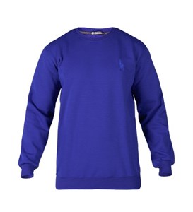 بلوز یقه گرد مردانه نرمال ساده اسپان آبی کاربنی Polo کد 48960 - XXL (پرداخت درب منزل / ارسال رایگان یا تخفیف برای پرداخت کارت به کارت)