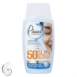 کرم ضد آفتاب بی رنگ پیکسل مدل Oily Acne Prone Skin با SPF50 مناسب پوست چرب حجم 50 میلی لیتر