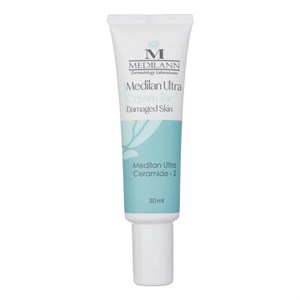 کرم ترمیم‌کننده مدیلن مدل Ultra Ceramide-2، حاوی سرامید-2 و روغن دانه گیاه اکیوم، مناسب انواع پوست، ترمیم‌کننده زخم، کاهش اسکار و رفع خشکی، خارش و ترک‌های پوستی، حجم 30 میلی‌لیتر