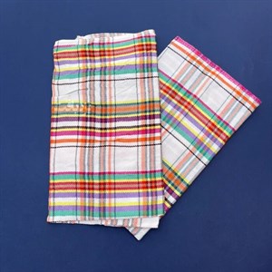 دستمال تنظیف نخی یزدی چهارخانه کامپیوتری