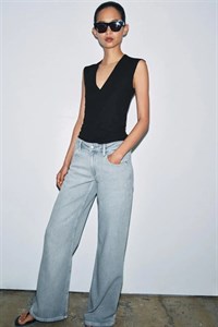 شلوار جین زنانه Zara آبی