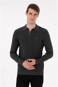 کت VR081 مردانه کشمیر U.S. Polo Assn. خاکستری
