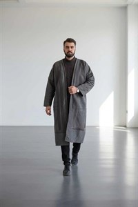 پالتو مردانه Bilqasmi خاکستری