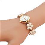 Women's Elegant Women Girl Bracelet Watch Quartz OL Ladies Wrist Watch (2.2 cm, Flower)