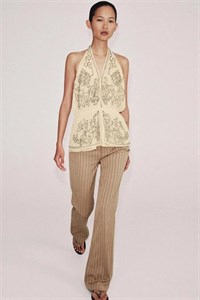 تاپ زنانه Zara بژ