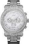 JBW Luxury Men's Lynx .80 Carat Diamond Wrist Watch with Stainless Steel Bracelet