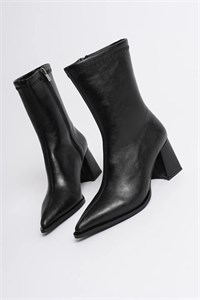 بوت زنانه چرمی Cimili Shoes مشکی