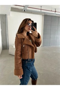 مانتو Ac زنانه جین Laluvia قهوه‌ای