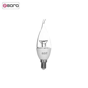 لامپ ال ای دی 6 وات اشکی شفاف نور پایه E14 Noor Lamp Tear 6W  LED Lamp E14