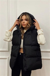 کت بادگیر زنانه ESS Moda Giyim مشکی