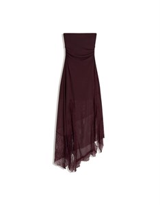 پیراهن زنانه توری Bershka قرمز