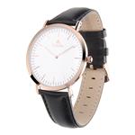 Aurora Women's Aurora Women's Metal Casual Rose Goldtone and Stainless Steel Parker Watch