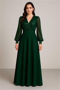 پیراهن مجلسی زنانه سبز