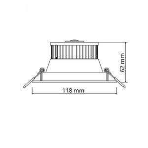 چراغ ال ای دی 8 وات ان وی سی مدل NLED9835/8W NVC NLED9835/8W LED Light