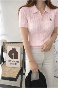 بلوز زنانه بافتنی صورتی
