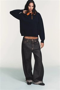 بافت زنانه طرح دار - مدل Knit Sweater zara