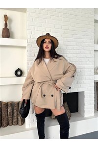 کت بادگیر زنانه بژ