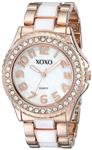 XOXO Women's XO5472 Rose Gold-Tone and White Epoxy Bracelet Watch