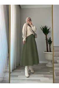 دامن اسکوبا زنانه سبز