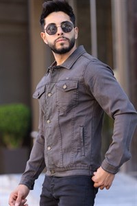 کت جین زنانه ذغالی