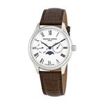 Frederique Constant Classics Silver Dial Leather Strap Men's Watch FC260WR5B6DBR