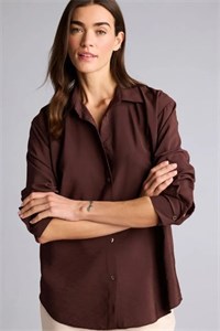 پیراهن زنانه اورسایز آستین بلند قرمز مدل 3420034