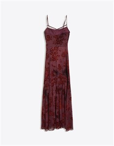 پیراهن مینی تور فلوکی زنانه Bershka