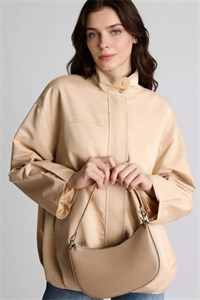 بلیزر گاباردین زنانه دFacto مدل 3437165 با یقه حکیم و فیت رگولار