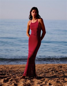 پیراهن میدی پشت باز Bershka زنانه