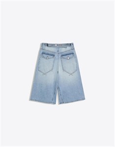 برمودا جین شل‌دار مردانه Bershka