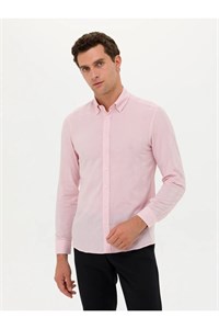 پیراهن آستین بلند Slim Fit زنانه Cacharel صورتی