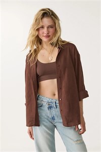 پیراهن کتان مخلوط Stradivarius زنانه
