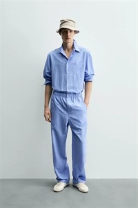 تولوم راه راه با کمربند Zara