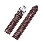 EHHE ZPF Alligator Replacement Leather Watch Band with Deployment Buckle for Men and Women(18mm,19mm,20mm,21mm,22mm,23mm or 24mm)