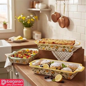ست تابه سرو مستطیل ریور طرح لیمو مدل 8170A