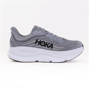 کفش کتونی مردانه هوکا باندی 9 Hoka Bondi مسترکوالیتی رنگ طوسی سفید کد2424