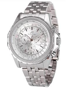 Ks Imperial Date 24 Hours Automatic Mechanical Men's Stainless Steel Band Wrist Watch