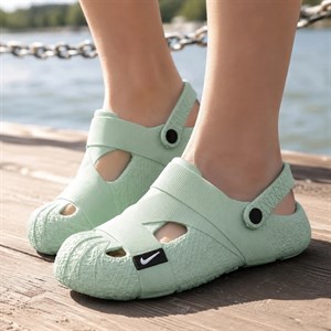 کراکس دمپایی زنانه نایک crocs nike رنگ سبز کد 2756