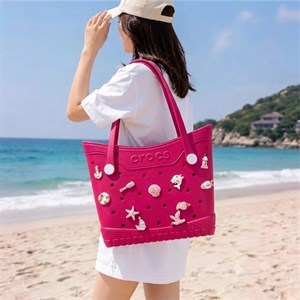 کیف کراکس زنانه استخری کد 2847 رنگ سرخابی