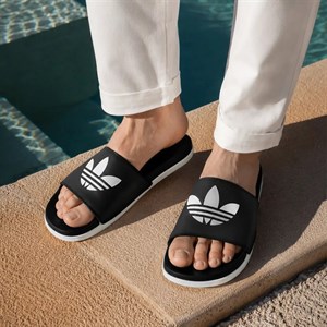 صندل دمپایی مردانه آدیداس  adidas slipper رنگ مشکی سفید کد 1465