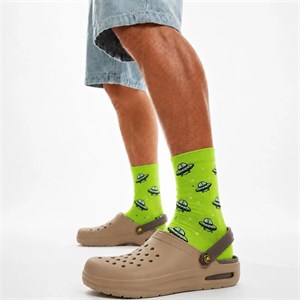 کراکس دمپایی مردانه طبی لژدار crocs رنگ عسلی کد a1