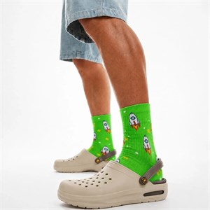 کراکس دمپایی مدیکال مردانه طبی لژدار crocs رنگ نسکافه ای کد 2733