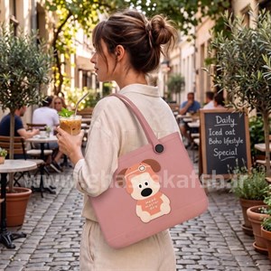 کیف کراکس زنانه مدل عالیس رنگ گلبهی سایز کوچک و بزرگ کد 2844