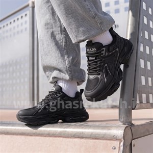 کفش کتونی مردانه مدل پرادا Prada رنگ مشکی کد 2852