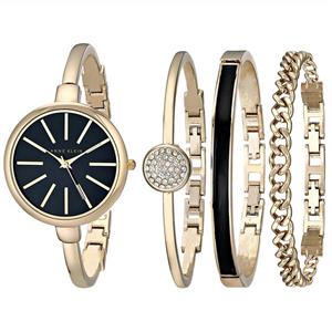 Anne Klein Women's AK/1470 Bangle Watch and Bracelet Set 