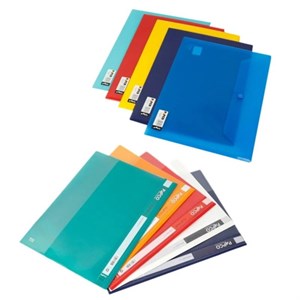 پوشه پاپکو مدل A4-116109105 همراه پوشه گیره دار بسته 10 عددی