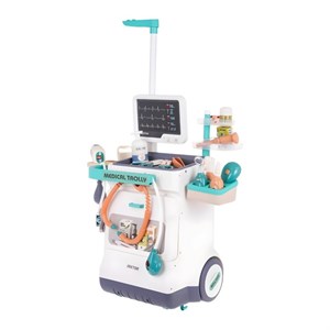 ست اسباب بازی تجهیزات پزشکی مینی کندی مدل Medical Trolly