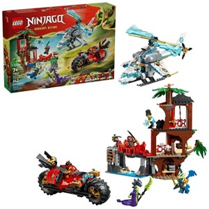 لگو ۶۴۲ تکه سری نینجاگو مدل Ninja Vehicle Tree House Battle کد 71857